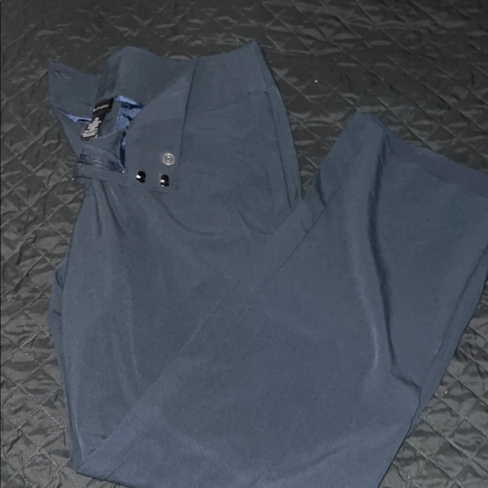 AB Studio Navy Trousers